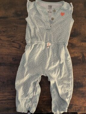 5/$25 Child of Mine Light Blue Romper 18M